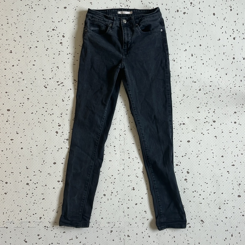 💘 LEVI’S - BLACK WASH 721 HIGH RISE SKINNY